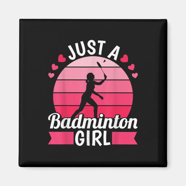 Íman Peteca de Badminton - Raquete Apenas Um Badminto (Frente)