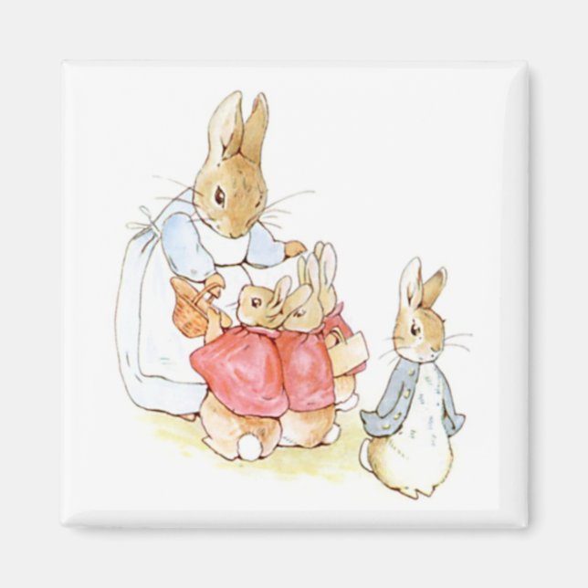Íman Peter Rabbit e suas Irmãs (por Beatrix Potter) (Frente)