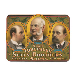 Íman Peter Sells, Adam Forepaugh E Lewis Vende