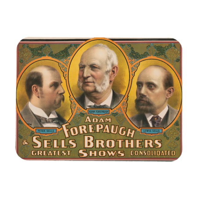 Íman Peter Sells, Adam Forepaugh E Lewis Vende (Horizontal)