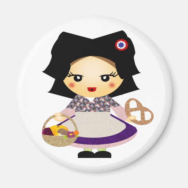 Íman Petite fille alsacienne (Frente)