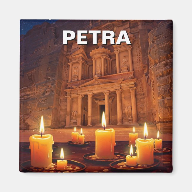 Íman Petra Jordan Candles Night (Frente)