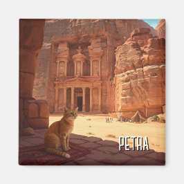 Íman Petra Jordan Cat Viagem