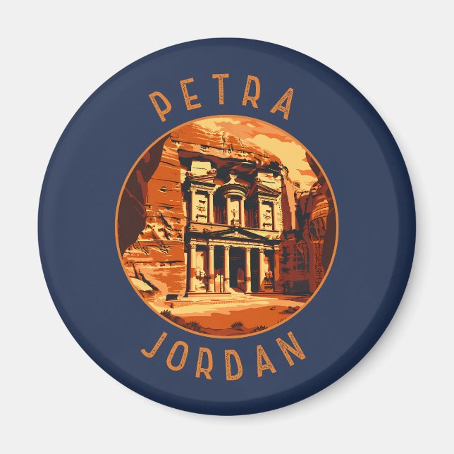 Íman Petra Jordan Circular com Distância Retroativa (Frente)