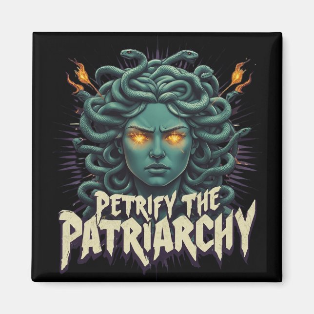 Íman Petrificar o Patriarcado Medusa Empoderamento (Frente)
