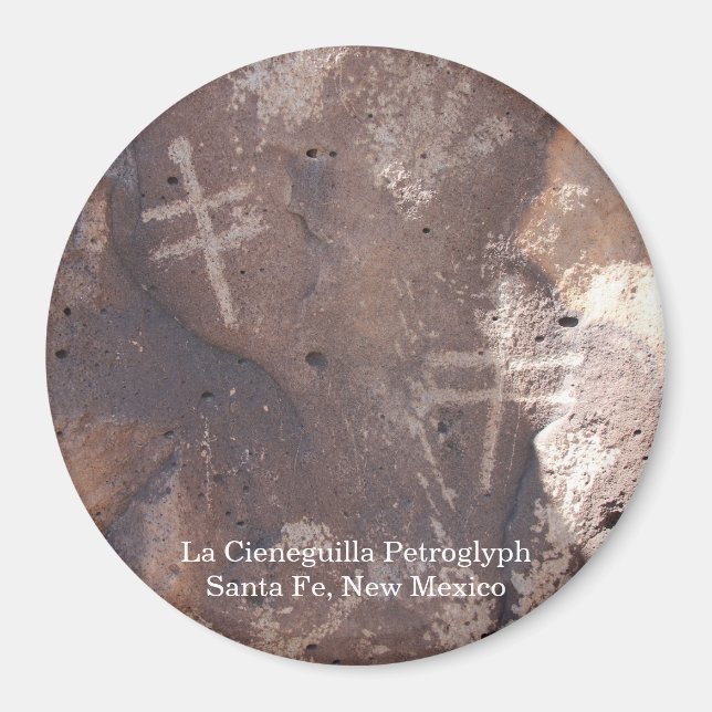 Íman Petróglifo La Cieneguilla Santa Fé (Frente)