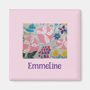 Íman Petunias e Flores de Verão Magnet Personalizado