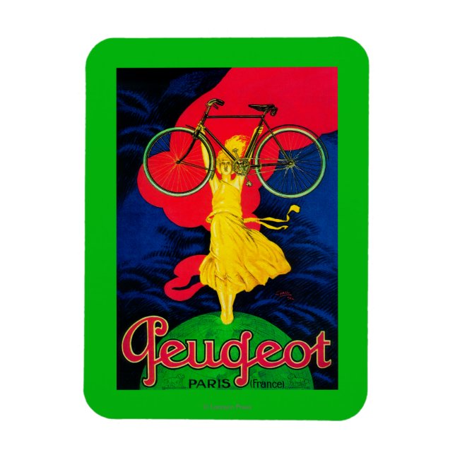 Íman Peugeot Bicycle Vintage PosterEurope (Vertical)