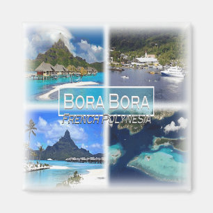 Íman PF0024 Oceânia, Polinésia Francesa, geladeira Bora