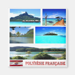 Íman PF - Polinésia Francesa - colagem do mosaico
