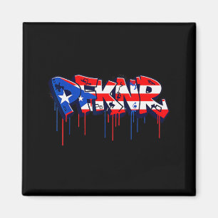 Íman Pfknr Bandeira de Porto Rico Grafite Coquí Patrimô