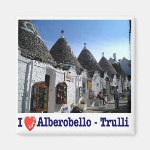 Íman PGL024 ALBEROBELLO, TRULLI, Apúlia, Fecho