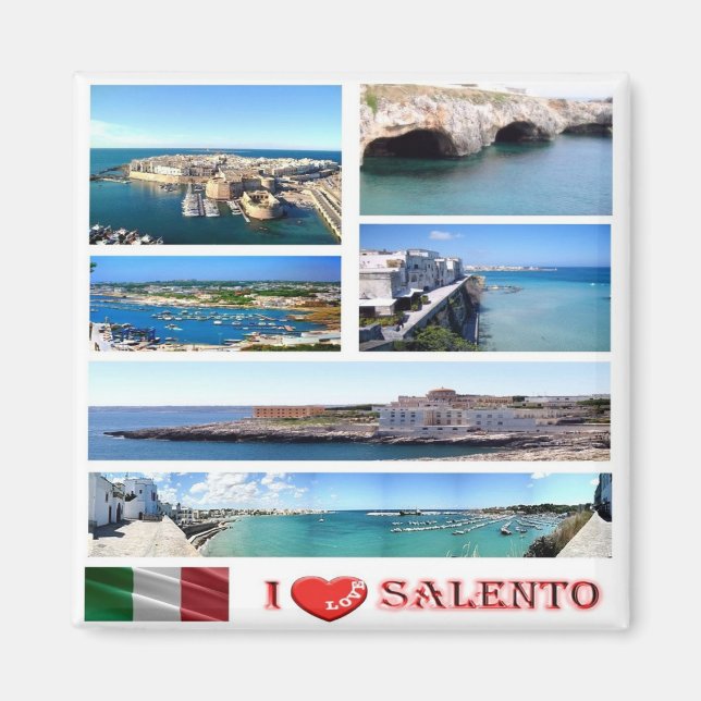 Íman PGL025 SALENTO I Love, Apúlia, Itália, Fridge (Frente)