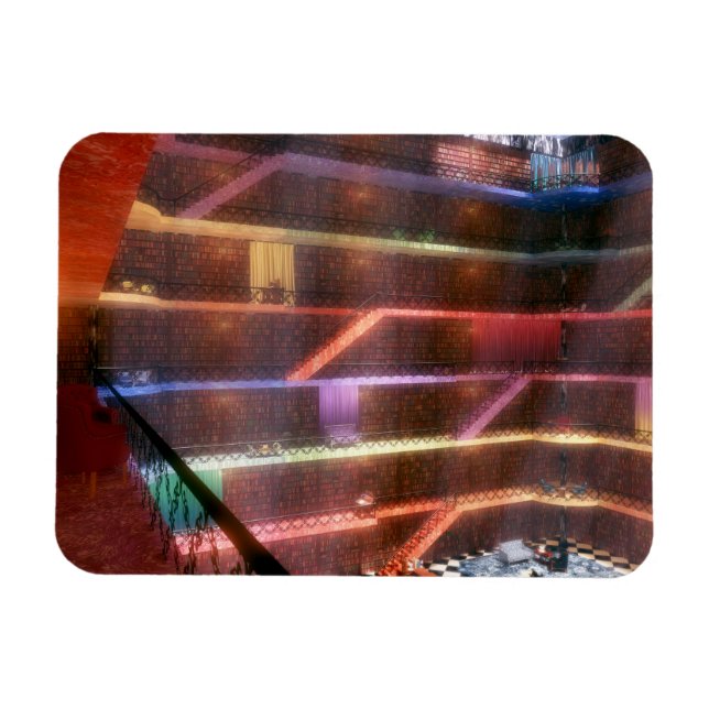 Íman Phantastes: O Magnet Flexível da Biblioteca do Pal (Horizontal)