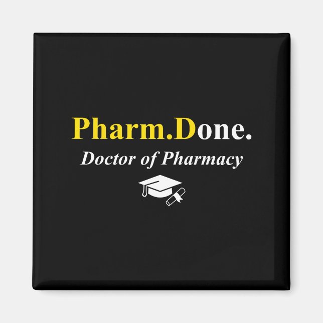 Íman Pharm.done. feito doutor em farmácia pharmd (Frente)