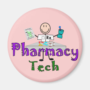 Íman Pharmacy Tech Stick People Design