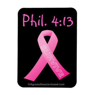 Íman Phil 4:13 Sobrevive à Fita Rosa