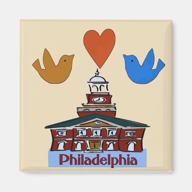 Íman Philadelphia Heart Bird, Independência Colonial Ha (Frente)