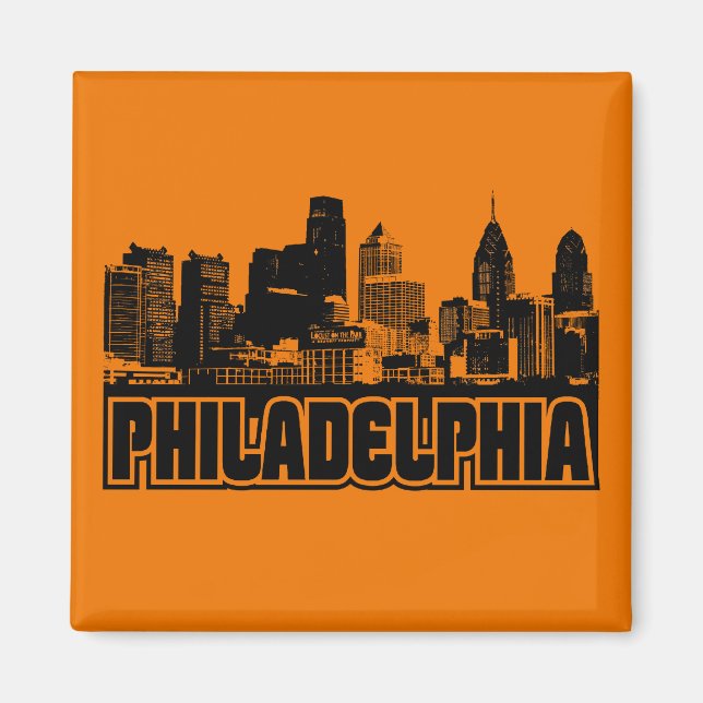 Íman Philadelphia Skyline (Frente)