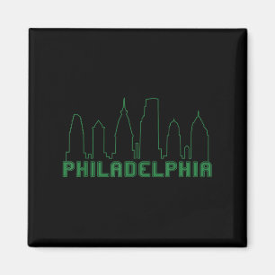 Íman Philadelphia Skyline Centro Cityscape Brotherly