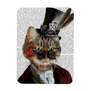 Íman Phileas Feline Steampunk Cat & Top Hat 2