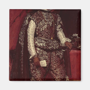 Íman Philip IV da espanha em Brown e em prata