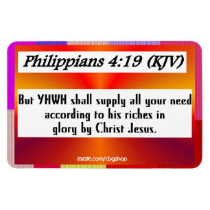 Íman Philippians 4:19 Magnet