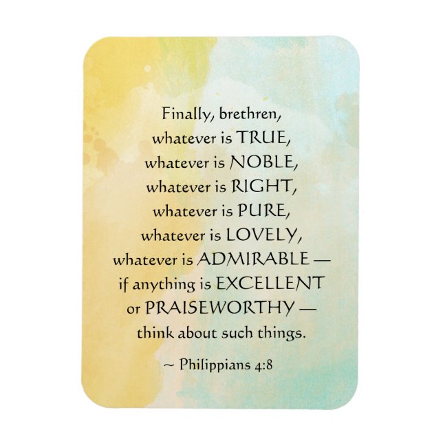 Íman Philippians 4:8 O que quer que seja verdade, (Vertical)