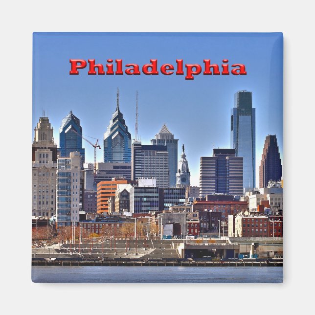 Íman Philly Skyline HDR Magnet (Frente)