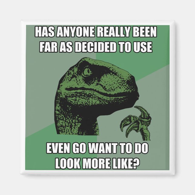 Íman Philosoraptor Nonsense (Frente)