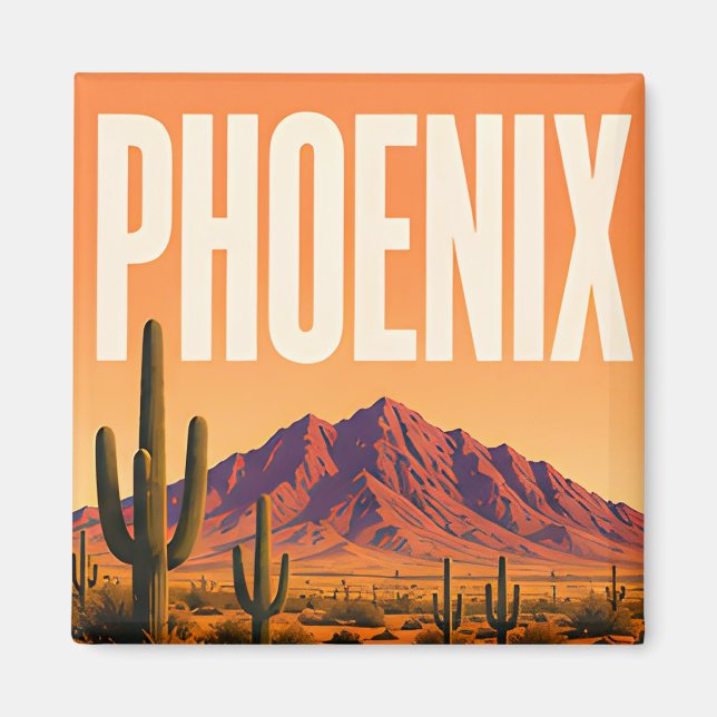 Íman Phoenix Camelback Mountain Deserto  (Frente)