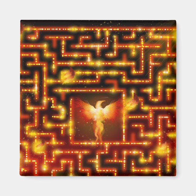 Íman Phoenix Fiery Maze Magnet (Frente)