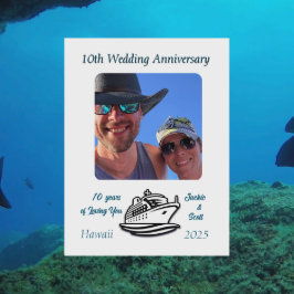 Íman PHOTO Cruise de Aniversário de Casamento PERSONALI