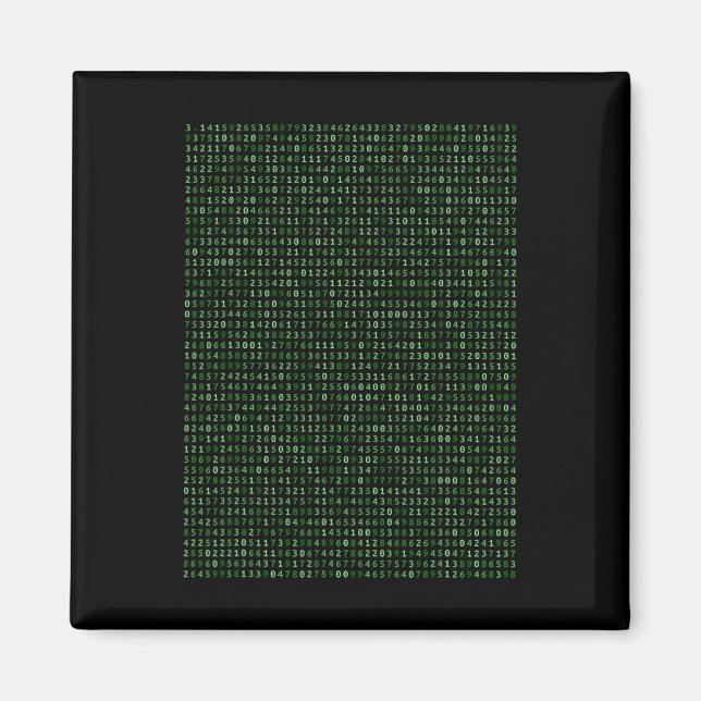 Íman Pi 2025 Digits Matrix Legal Design Para Matemática (Frente)