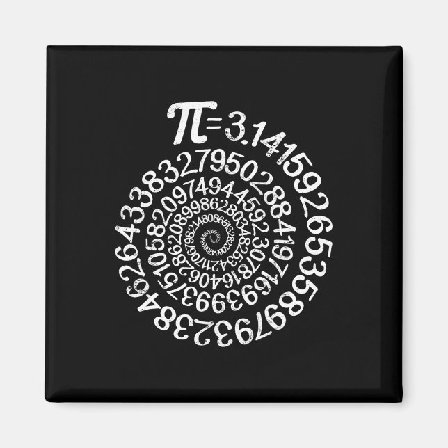Íman Pi = 3,14 Ste Do Geek De Ciência Da Matemática Esp (Frente)