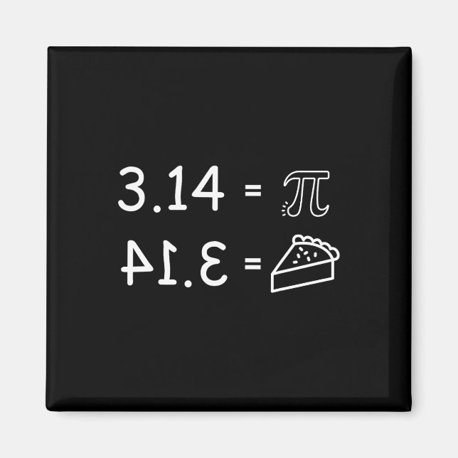 Íman Pi Conspiração Diversão Pi Dia Matemática (Frente)