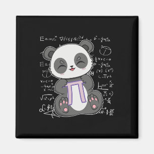 Íman Pi Day 3.14159 Algebra Matheme Anime Panda Bear