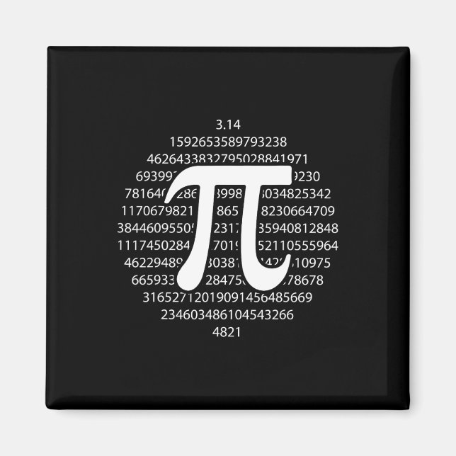 Íman Pi Day 3.14 Pi Day Engraçado Matemática Pão Feliz  (Frente)