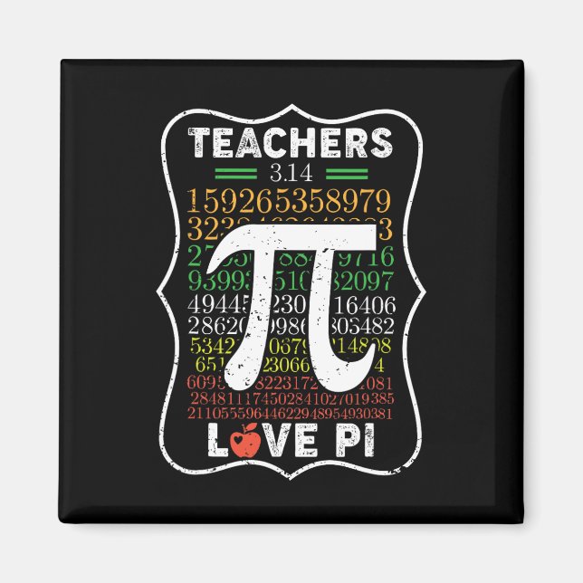 Íman Pi Day 3.14 Professores Adoram Pi Professores De M (Frente)