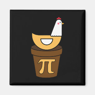 Íman Pi Day Chicken Pote Pie 3.14 Matemático Ciência En