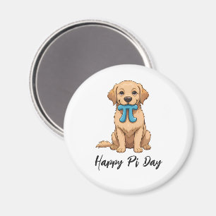 Íman Pi Day Dog Com Símbolo Pi   Feliz Dia Pi