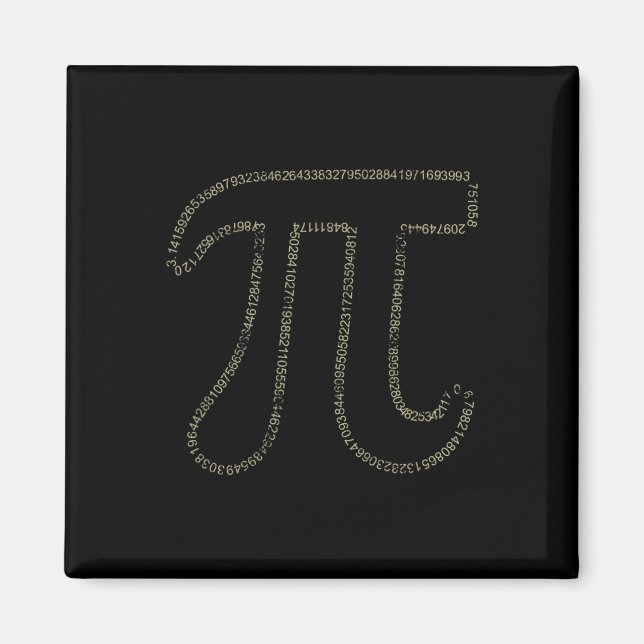 Íman Pi Day Math Pi 3.14 Números Para Homens Mulheres E (Frente)