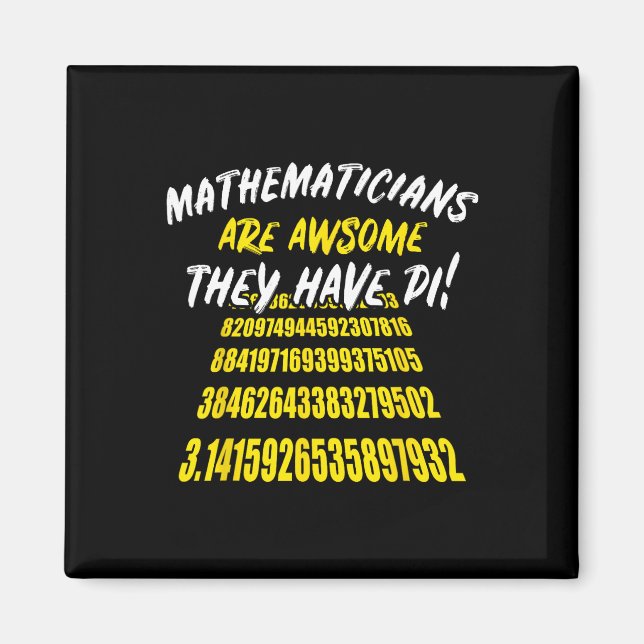Íman Pi Day Math Science Engraçado Professor Dotado Men (Frente)
