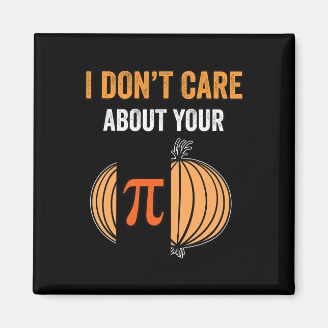 Íman Pi Day Shirt Pi Símbolo Onion Engraçado Matemática (Frente)