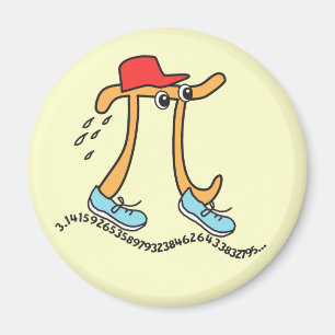 Íman Pi De Longa Execução - Magneta Engraçado De Cara P