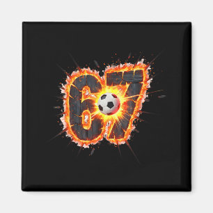 Íman Piada 6 7 Seis Sete 67 Meme de Futebol