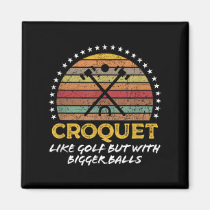 Íman Piada Croquet Engraçada Gráfico de Citação Grande