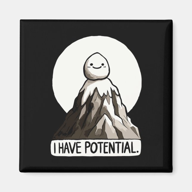 Íman Piada De Física - Tenho Potencial Stic Rock Mounta (Frente)