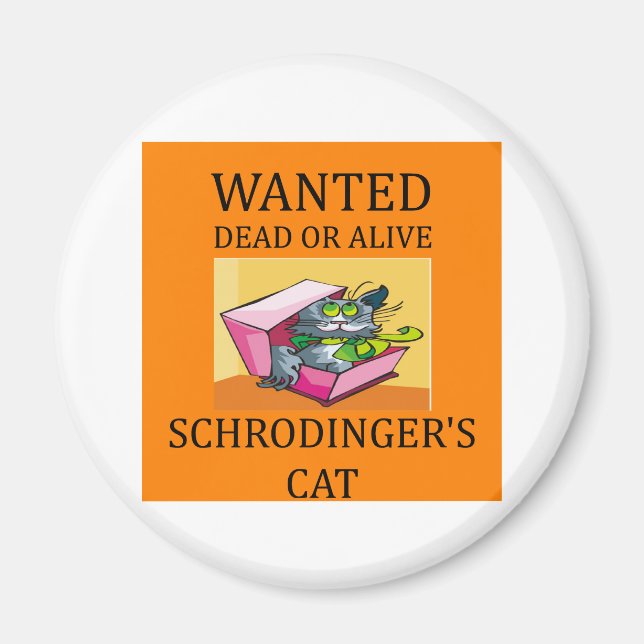 Íman piada de gato de Schrodinger (Frente)