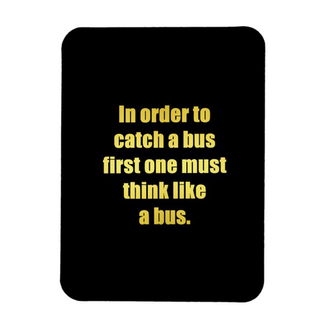 Íman Piada Divertida para Pegar Ônibus (Vertical)